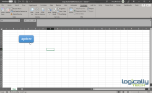 how to create an excel macro button